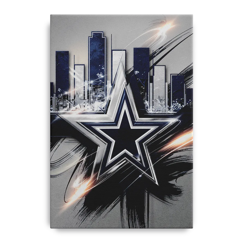 Dallas FC Team Spirit Front - Canvas Wall Art