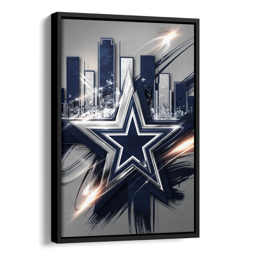 Dallas FC Team Spirit Side - Black Canvas Wall Art