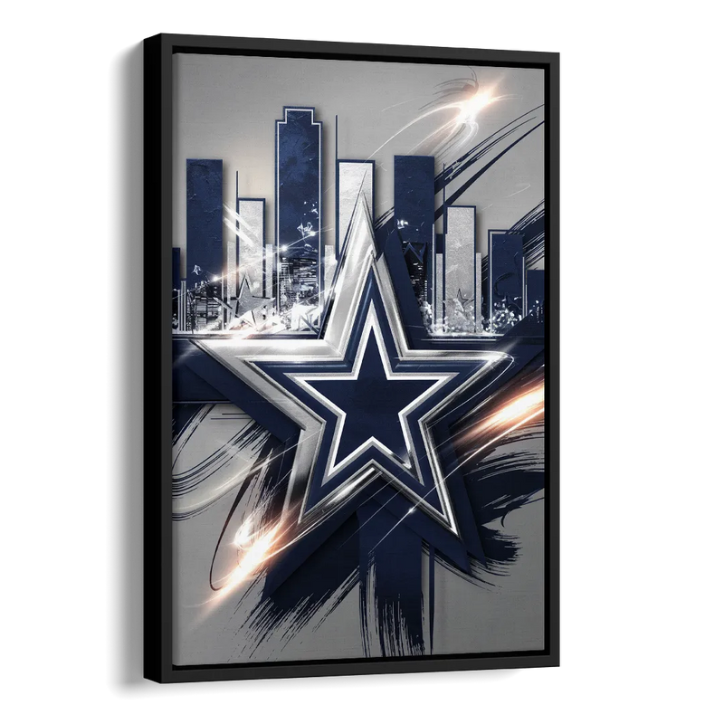 Dallas FC Team Spirit Side - Black Canvas Wall Art