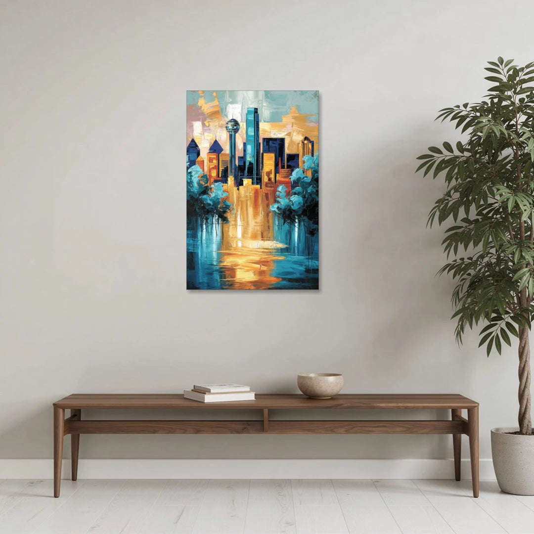 Dallas Historic Landmarks - Canvas Wall Art - Coffee Table - 24x36