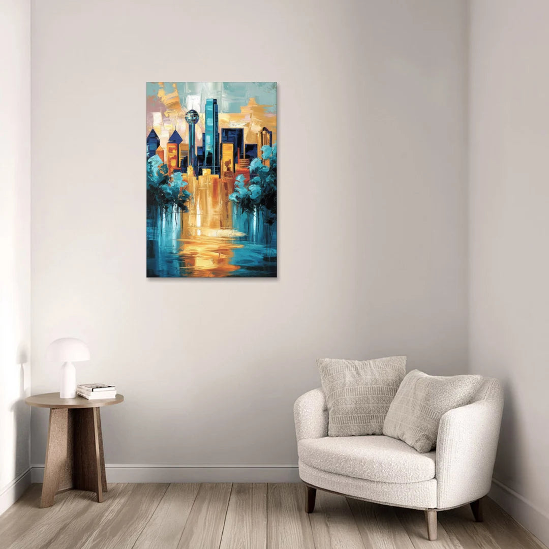 Dallas Historic Landmarks - Canvas Wall Art - Sofa - 24x36