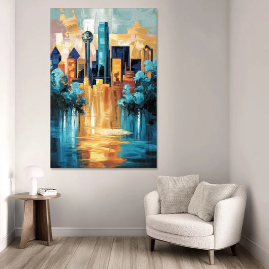 Dallas Historic Landmarks - Canvas Wall Art - Sofa - 40x60