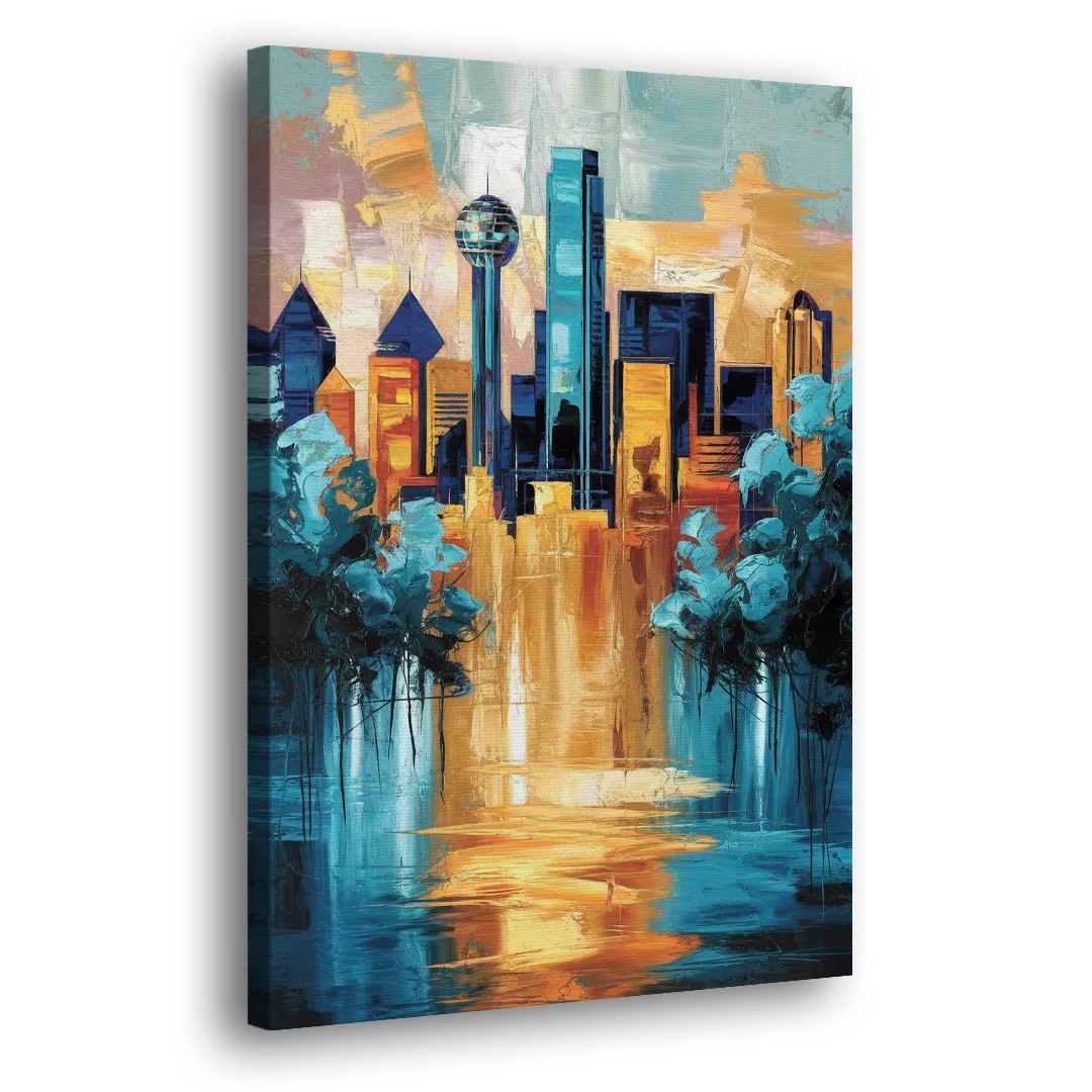 Dallas Historic Landmarks Side - Canvas Wall Art