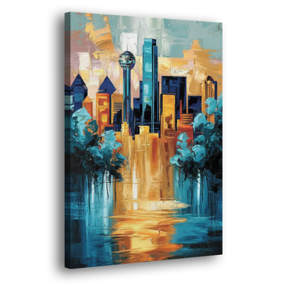 Dallas Historic Landmarks Side - Canvas Wall Art