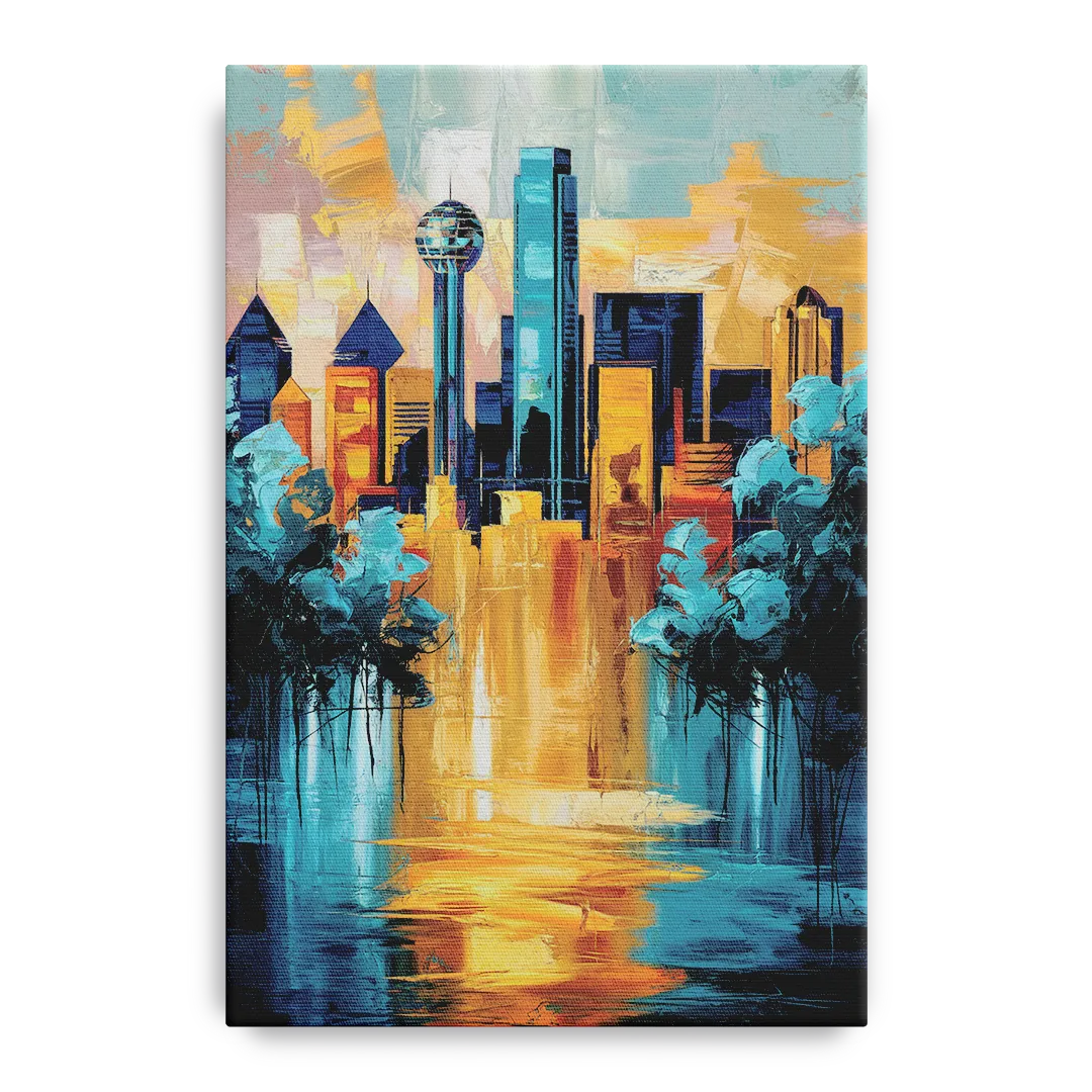 Dallas Historic Landmarks Front - Canvas Wall Art