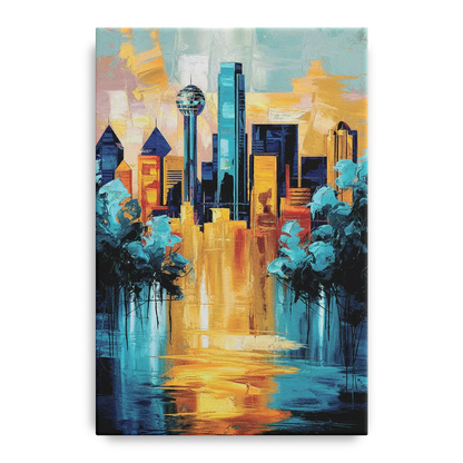 Dallas Historic Landmarks Front - Canvas Wall Art
