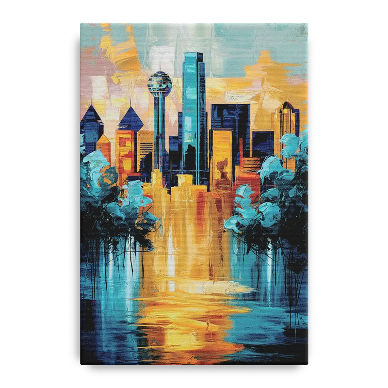 Dallas Historic Landmarks Front - Canvas Wall Art