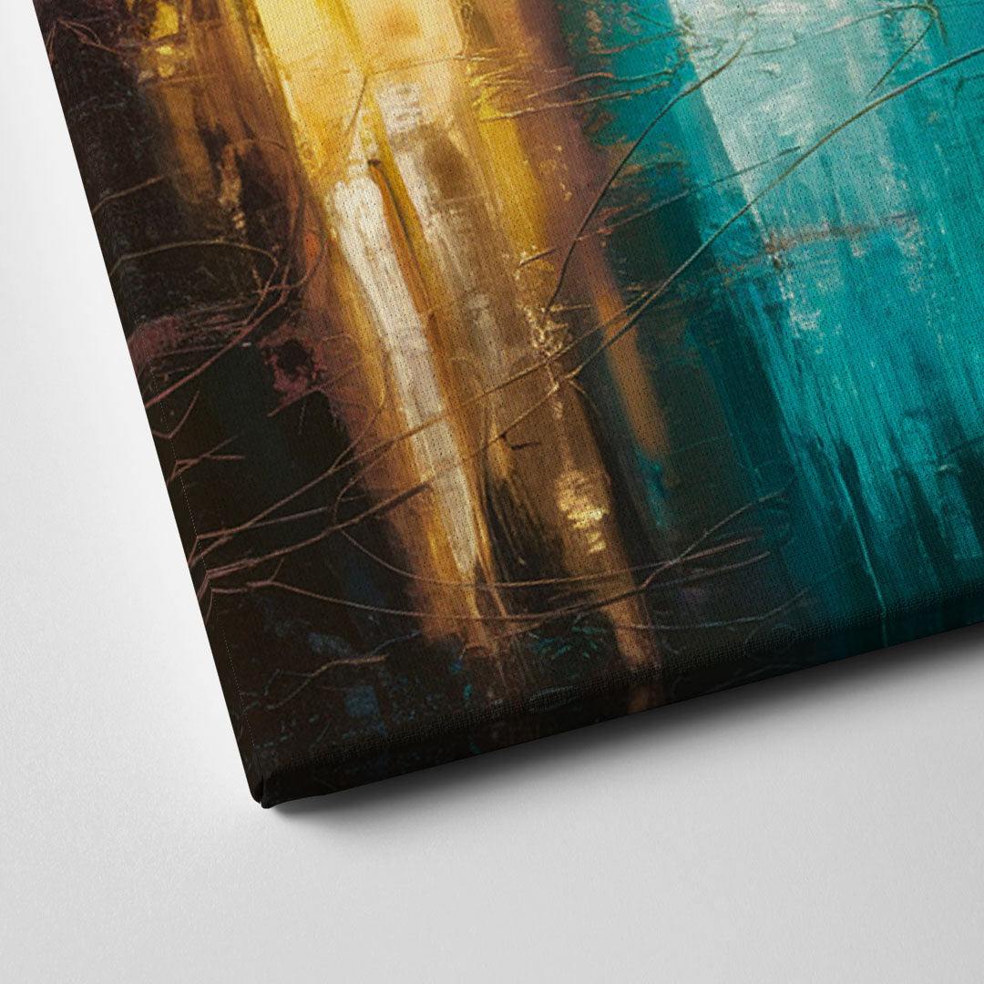 Dallas Iconic Skyline Canvas Close Up