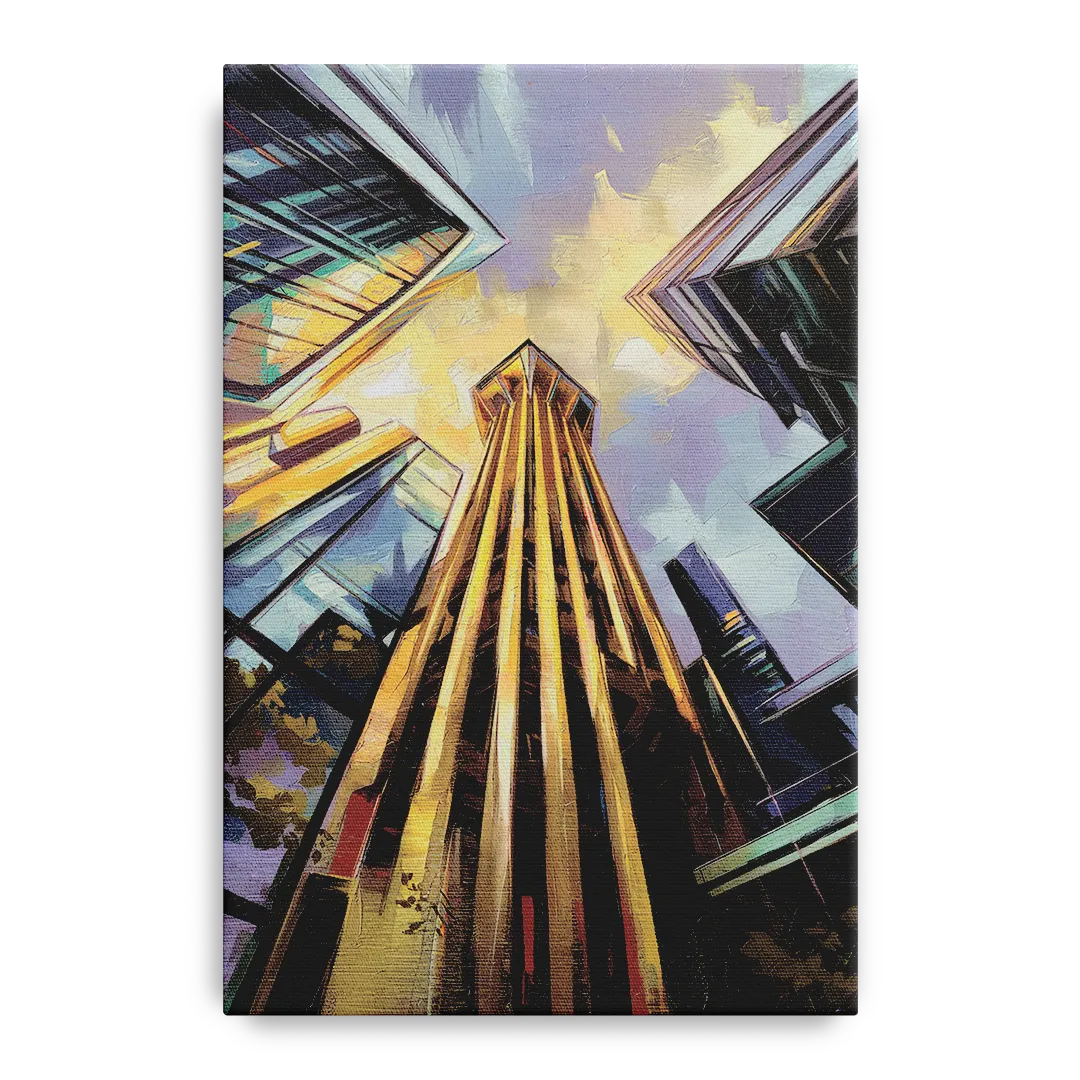 Dallas Modern Architecture Front - Canvas Wall Art