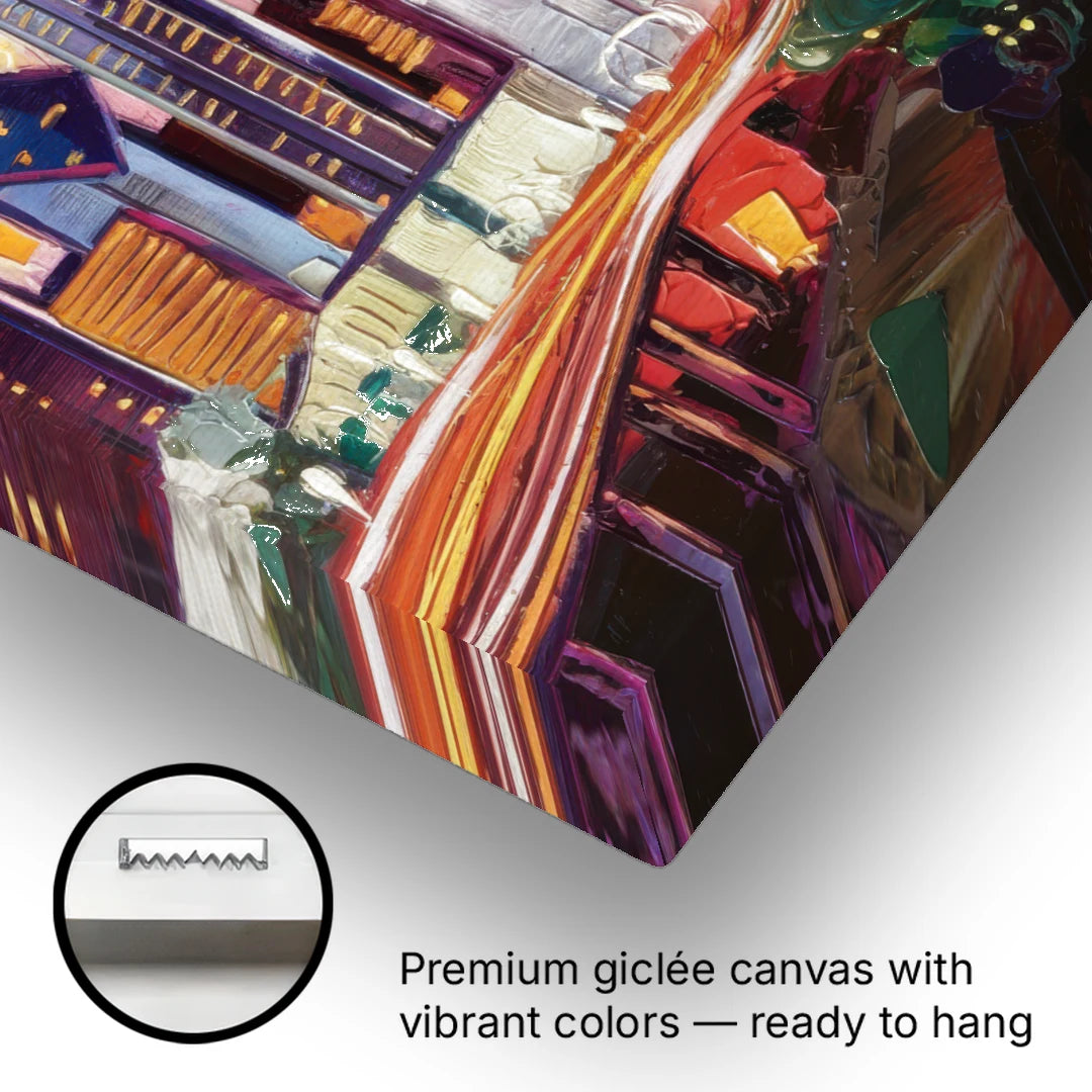Dallas Neighborhood Charm - Canvas Wall Art - Gallery Wrap Corner