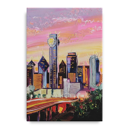 Dallas Neighborhood Charm Front - Canvas Wall Art