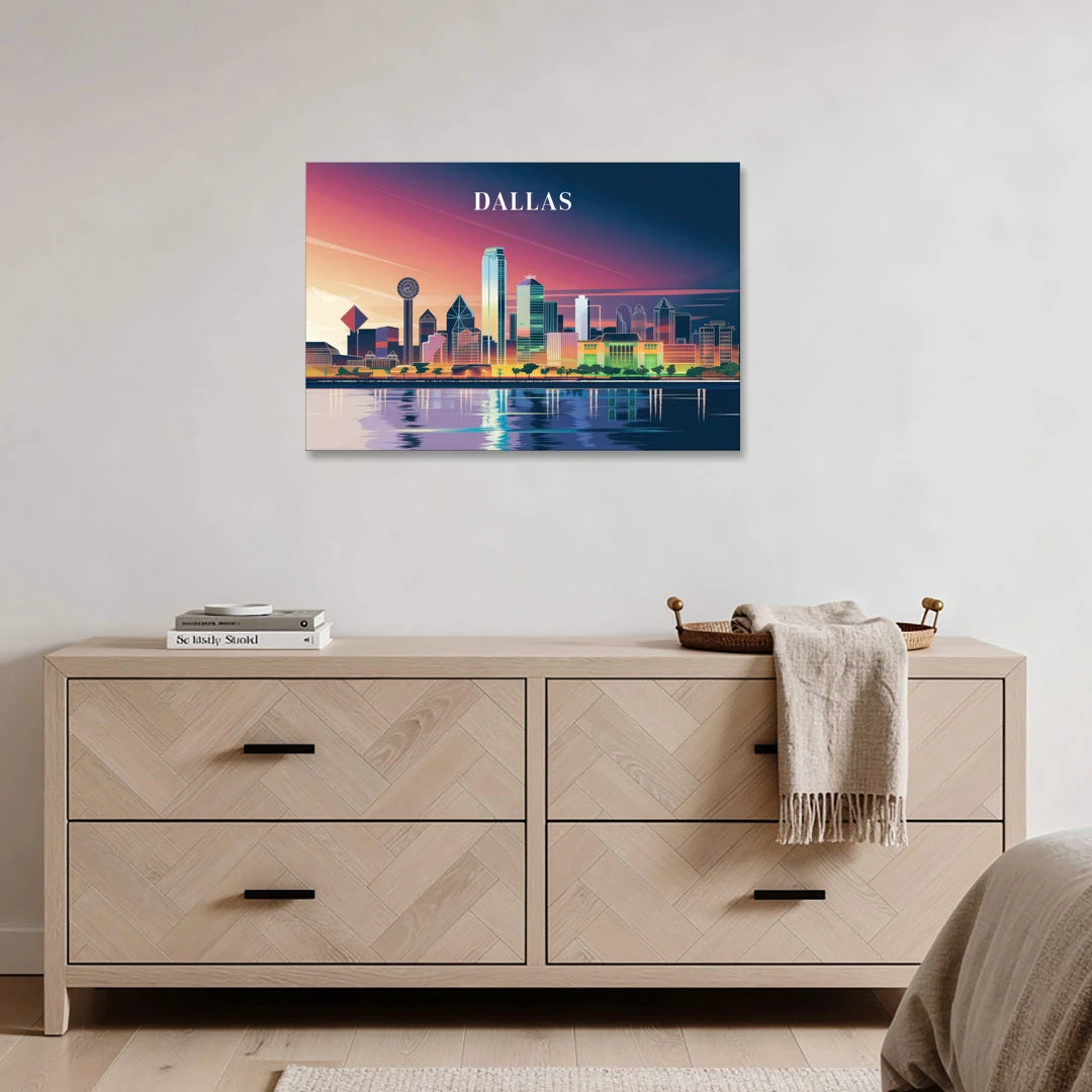 Dallas Scenic Skies - Canvas Wall Art - Coffee Table - 36x24
