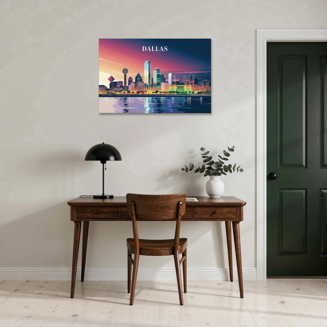 Dallas Scenic Skies - Canvas Wall Art - Office - 36x24