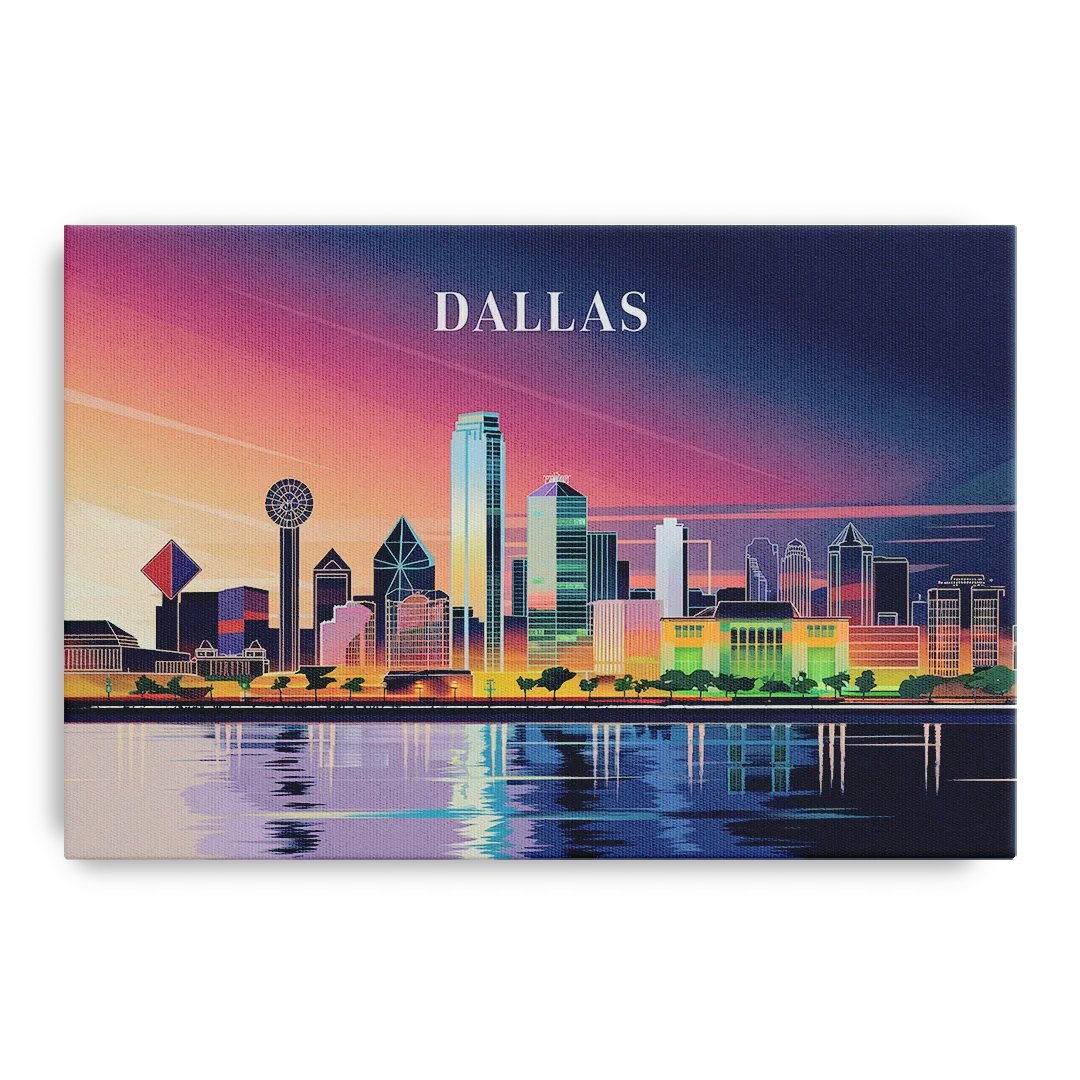 Dallas Scenic Skies Front - Canvas Wall Art