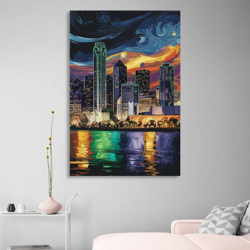 Dallas Scenic Views Sitting Room - Canvas Wall Art