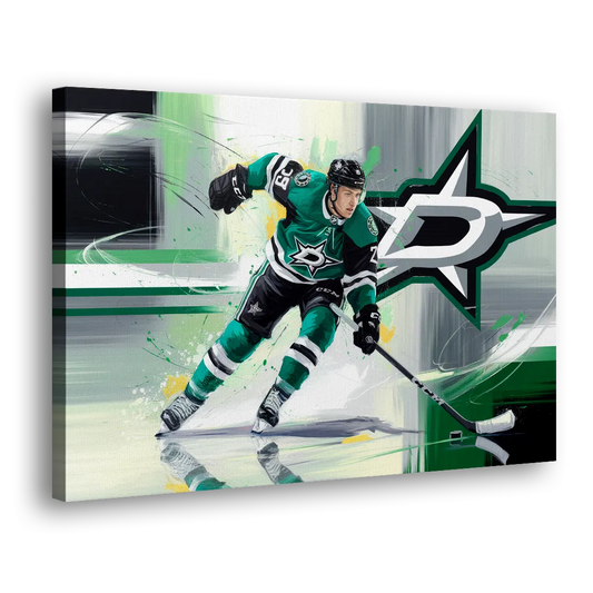 Dallas Stars Hockey Side - Canvas Wall Art