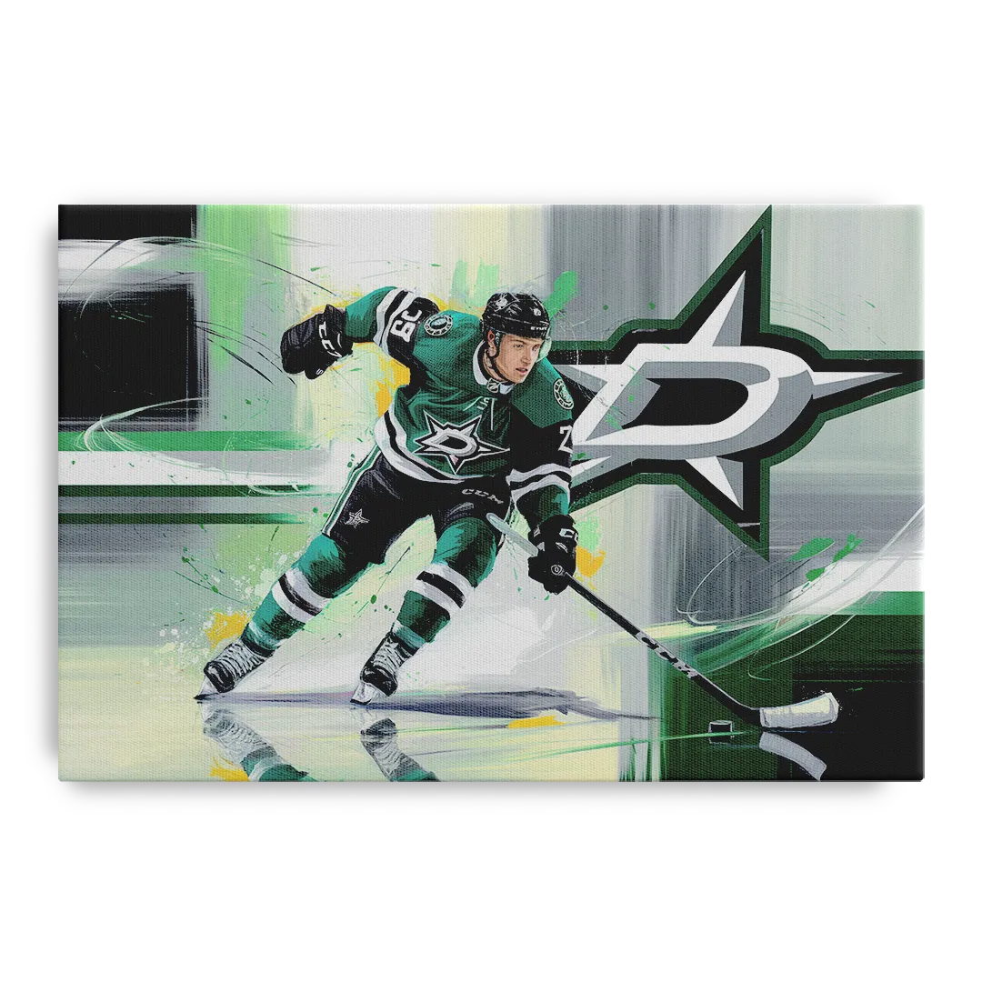 Dallas Stars Hockey Front - Canvas Wall Art
