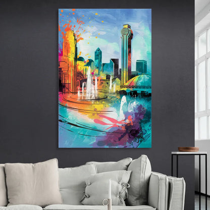 Dallas State Fair Park Sitting Room - Canvas Wall Art