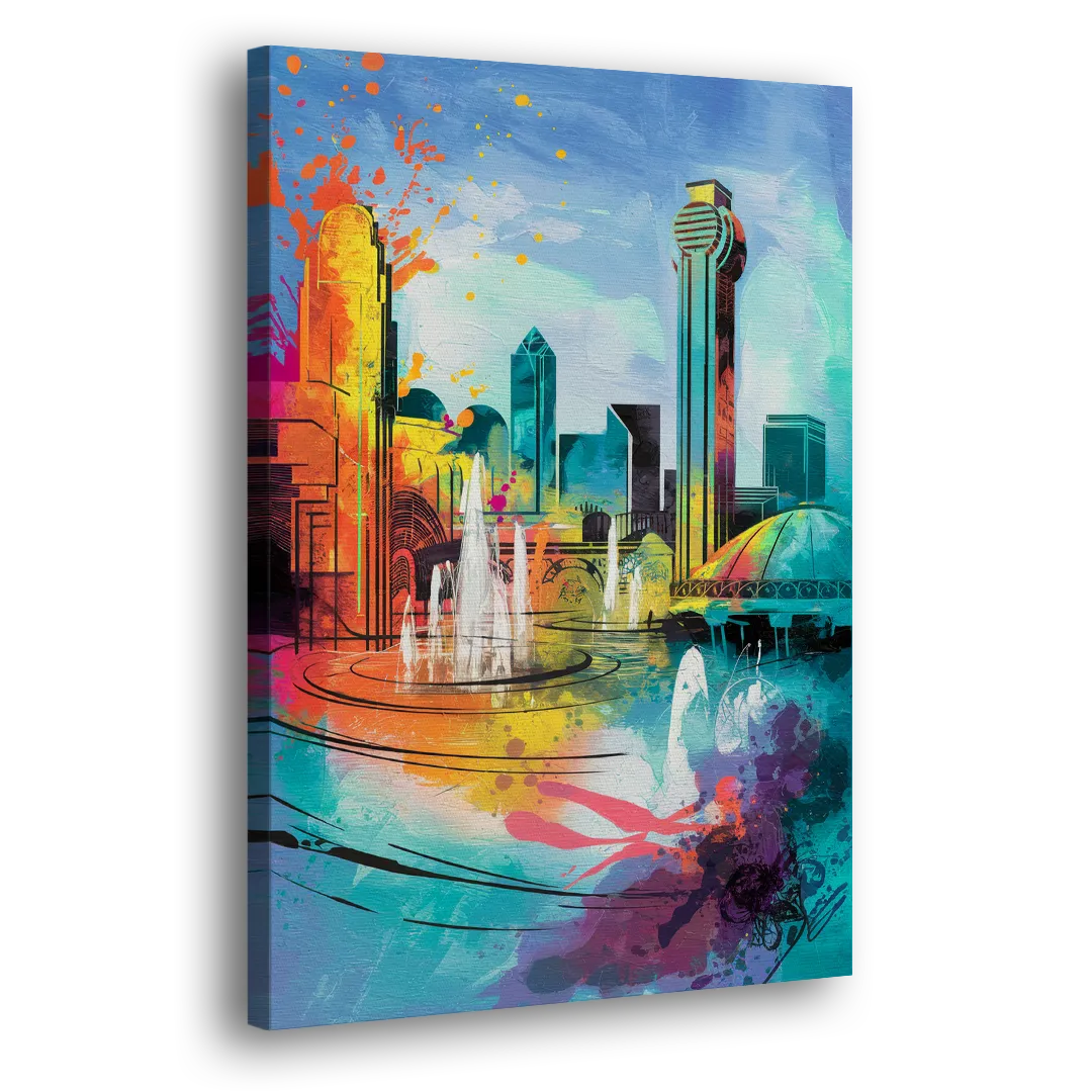 Dallas State Fair Park Side - Canvas Wall Art