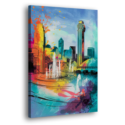 Dallas State Fair Park Side - Canvas Wall Art
