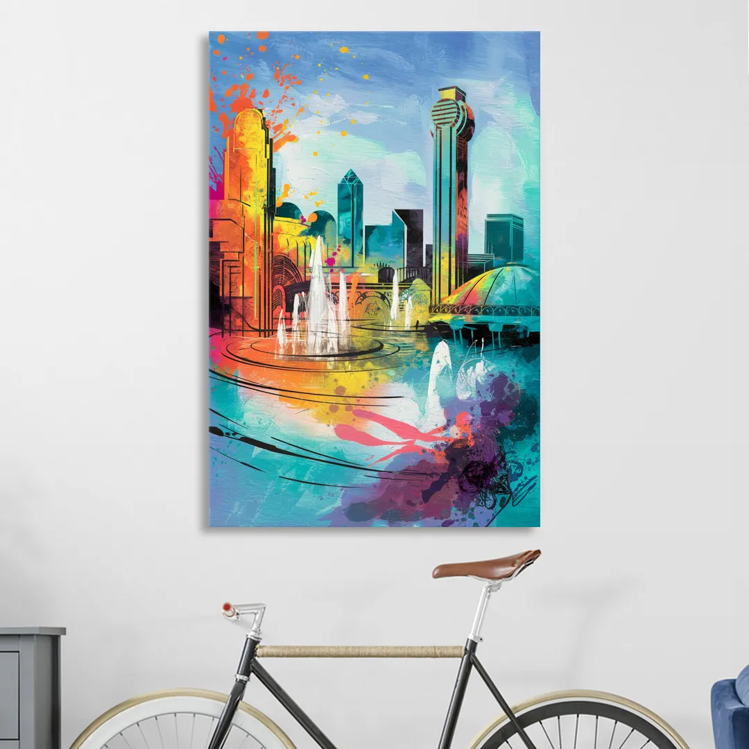 Dallas State Fair Park Living Room - Canvas Wall Art