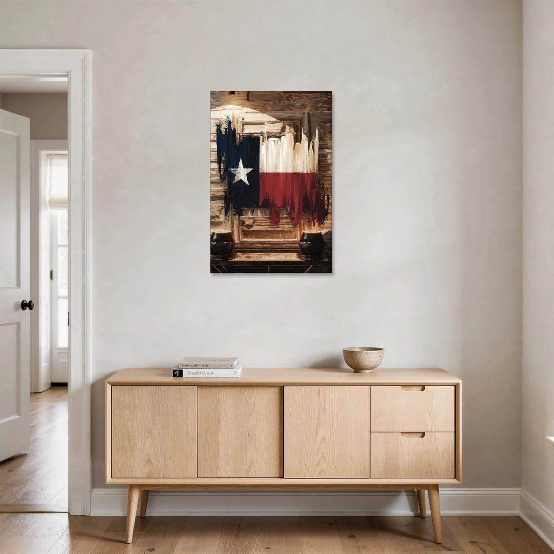 Dallas Texas Flag - Canvas Wall Art - Coffee Table - 24x36