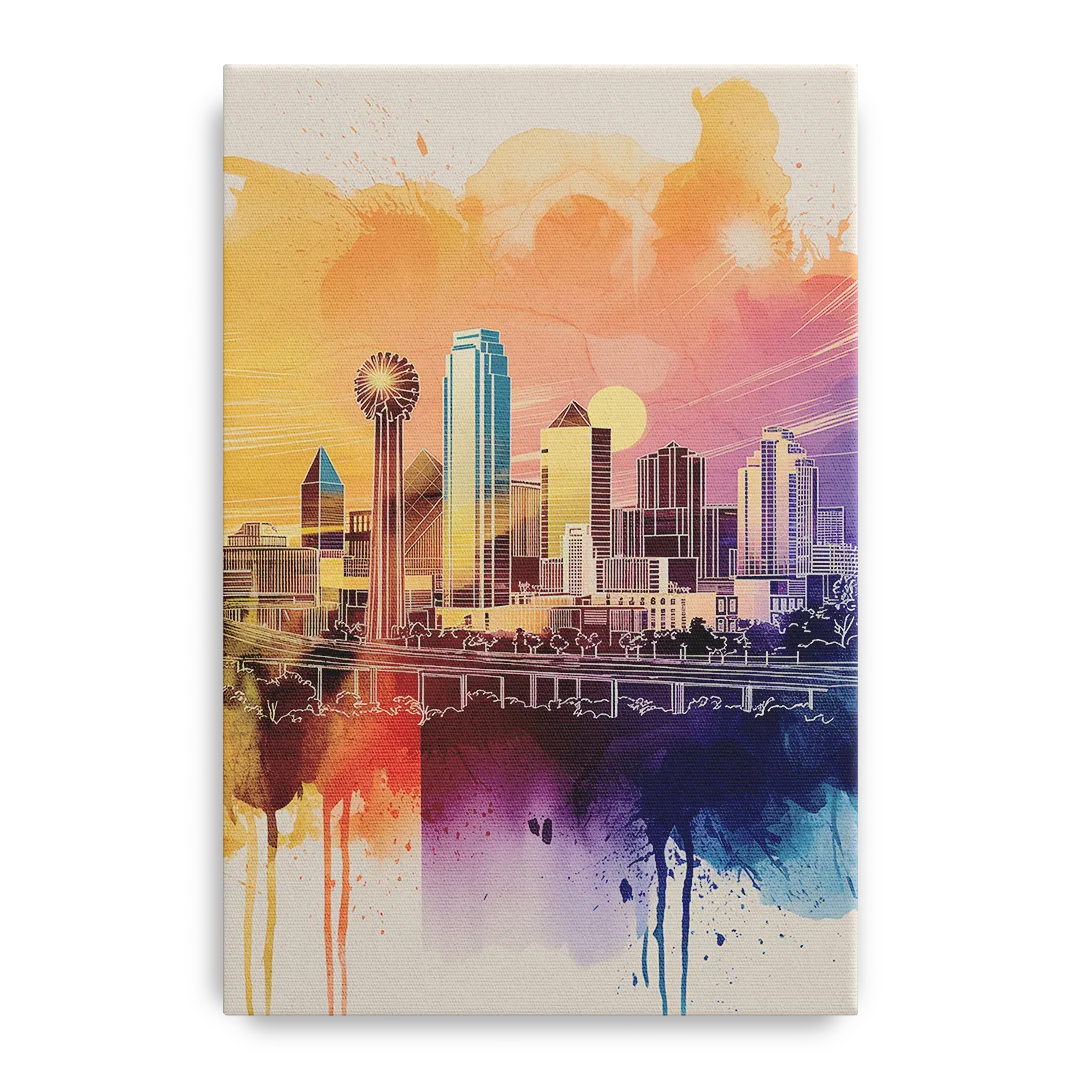 Dallas Texas Pride Front - Canvas Wall Art