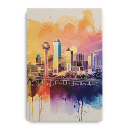 Dallas Texas Pride Front - Canvas Wall Art