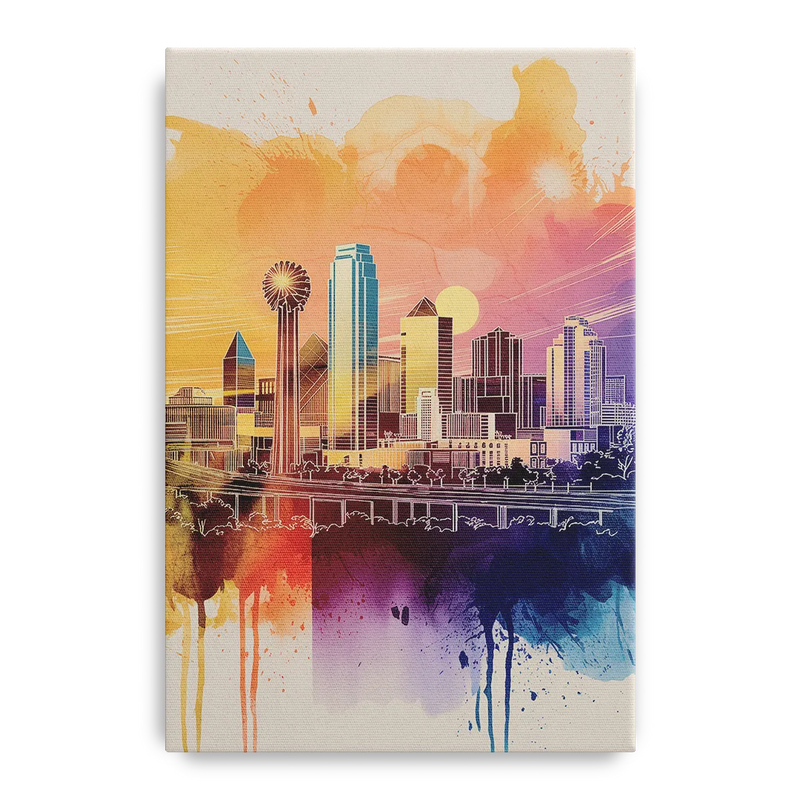 Dallas Texas Pride Front - Canvas Wall Art