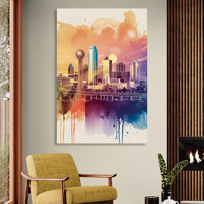 Dallas Texas Pride Sitting Room - Canvas Wall Art