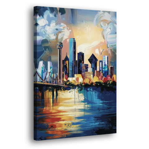 Dallas Unique Perspectives - Canvas Wall Art - Side