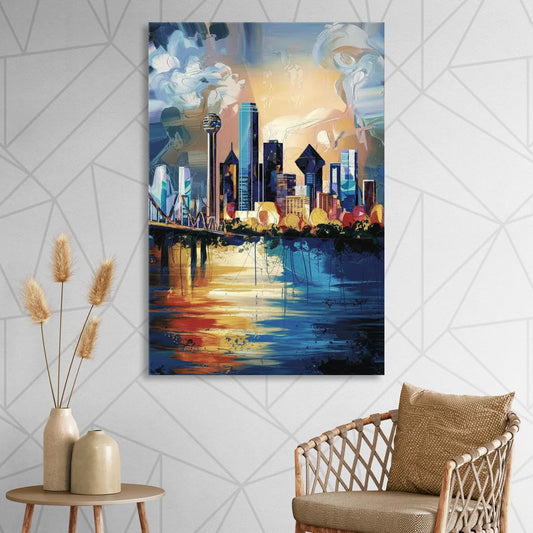 Dallas Unique Perspectives Living Room - Canvas Wall Art