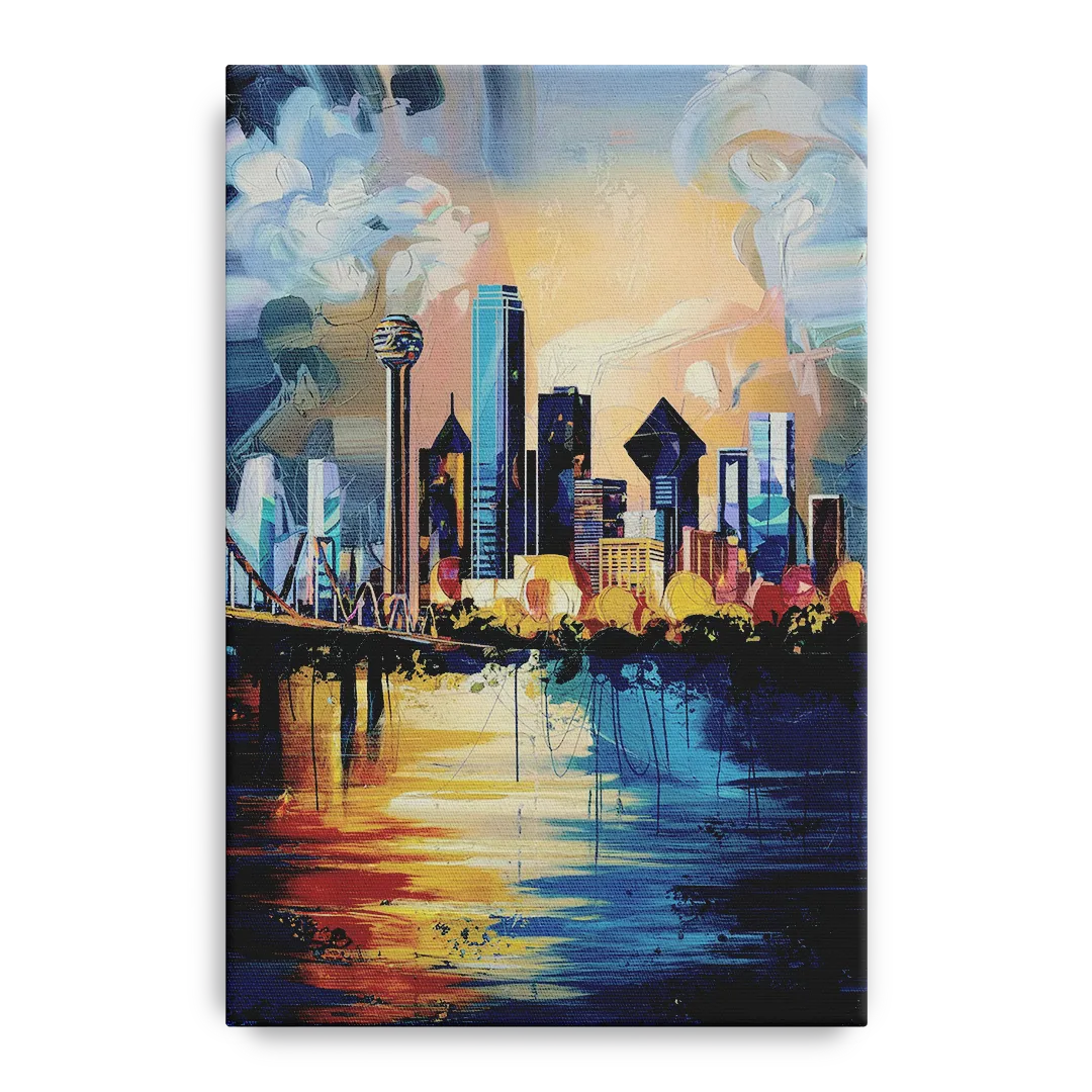 Dallas Unique Perspectives Front - Canvas Wall Art