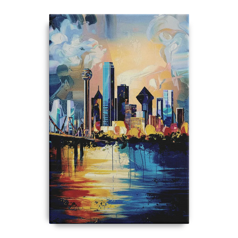 Dallas Unique Perspectives Front - Canvas Wall Art