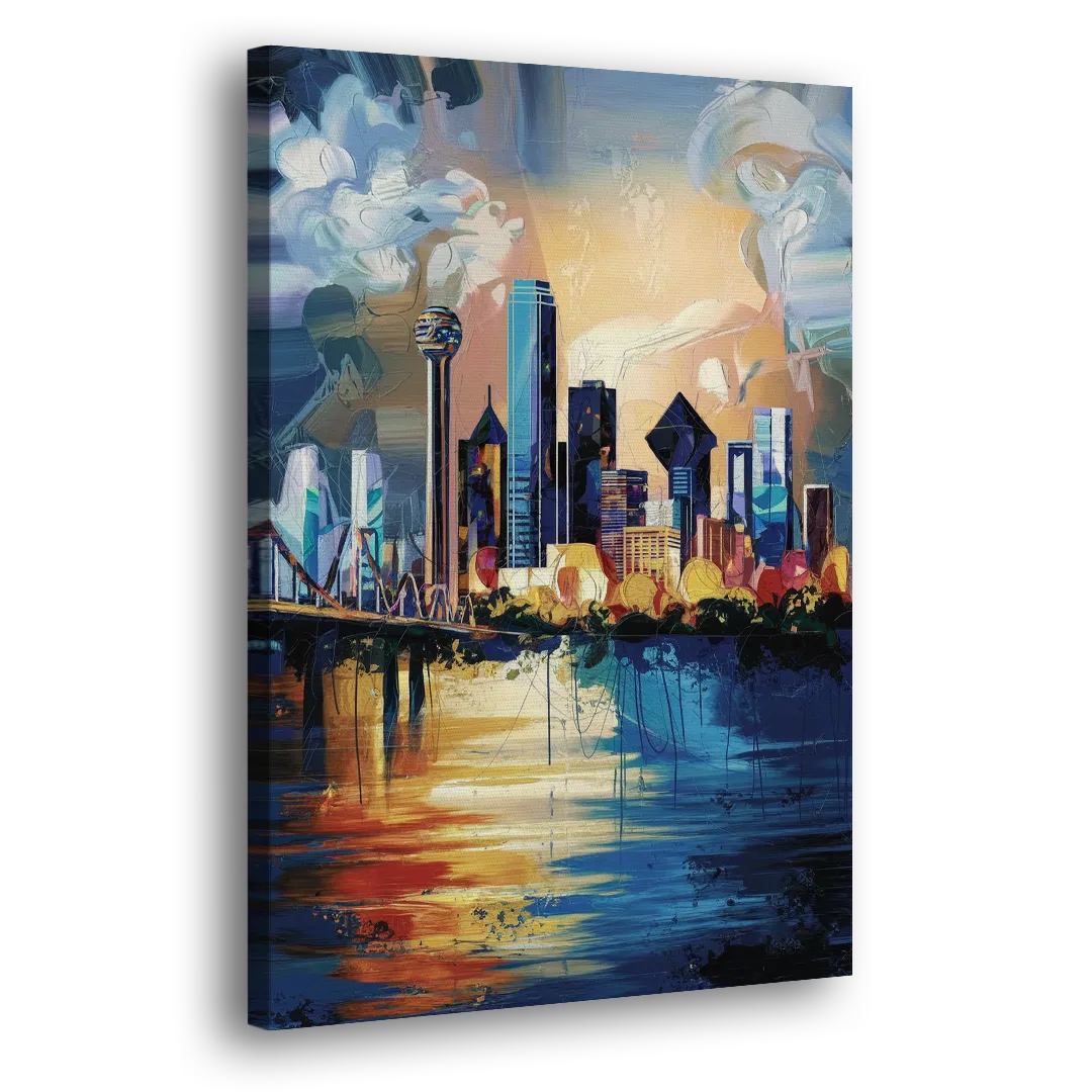 Dallas Unique Perspectives Side - Canvas Wall Art