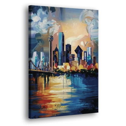 Dallas Unique Perspectives Side - Canvas Wall Art
