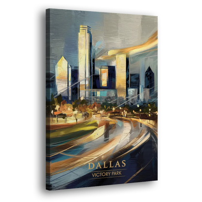Dallas Victory Park Side - Canvas Wall Art