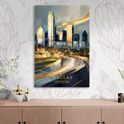 Dallas Victory Park Sitting Room - Canvas Wall Art