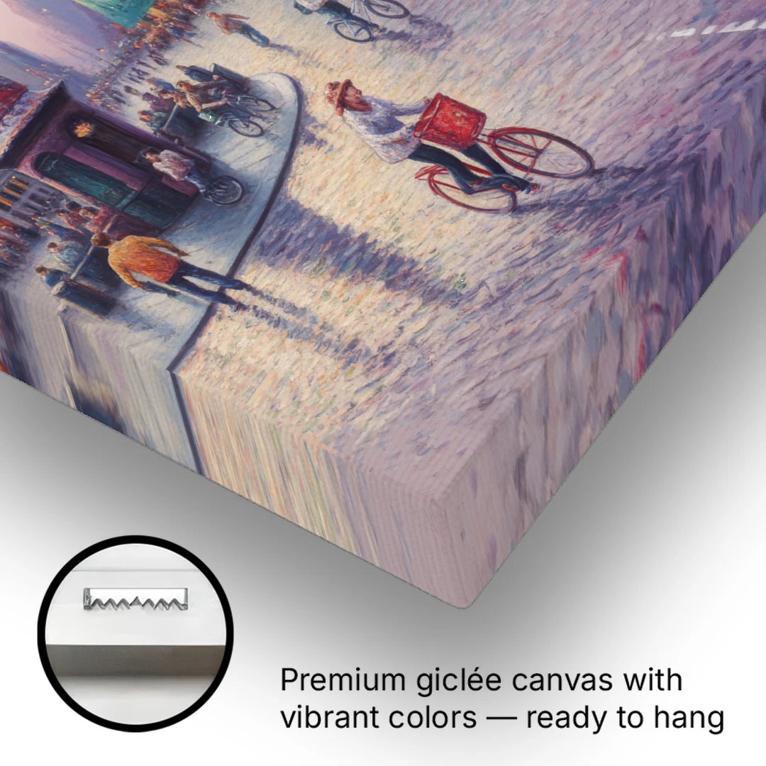 Dam Square Dreams - Canvas Wall Art - Gallery Wrap Corner