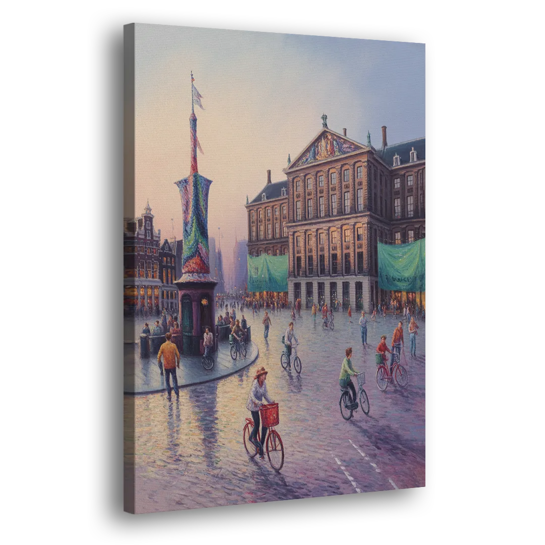 Dam Square Dreams Side - Canvas Wall Art