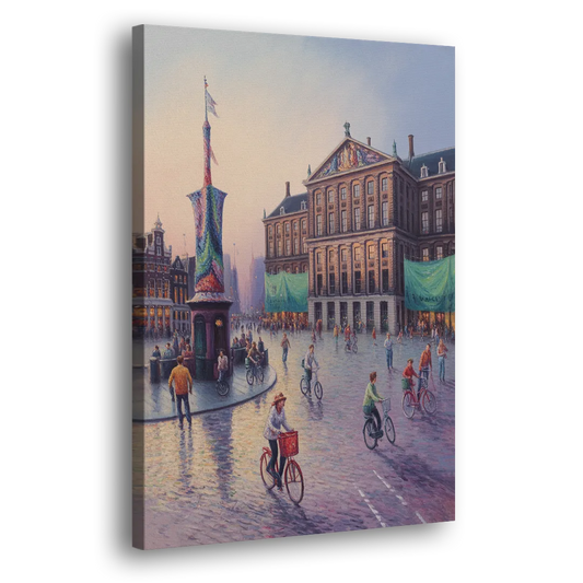 Dam Square Dreams Side - Canvas Wall Art
