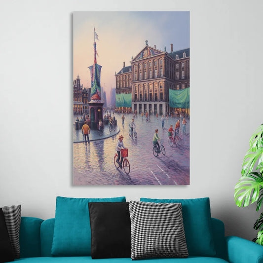 Dam Square Dreams Living Room - Canvas Wall Art