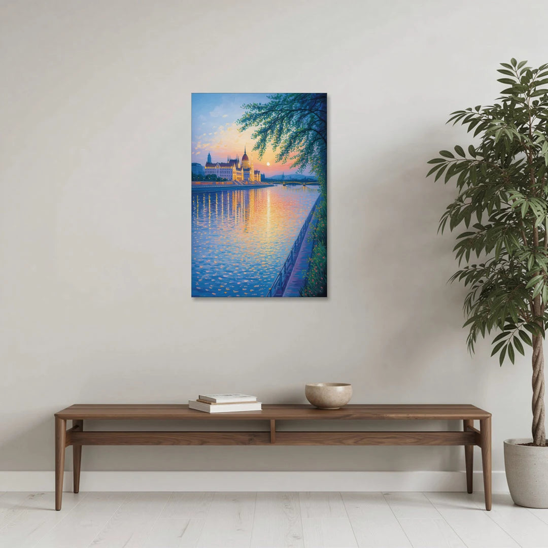 Danube Reflections - Canvas Wall Art - Coffee Table - 24x36