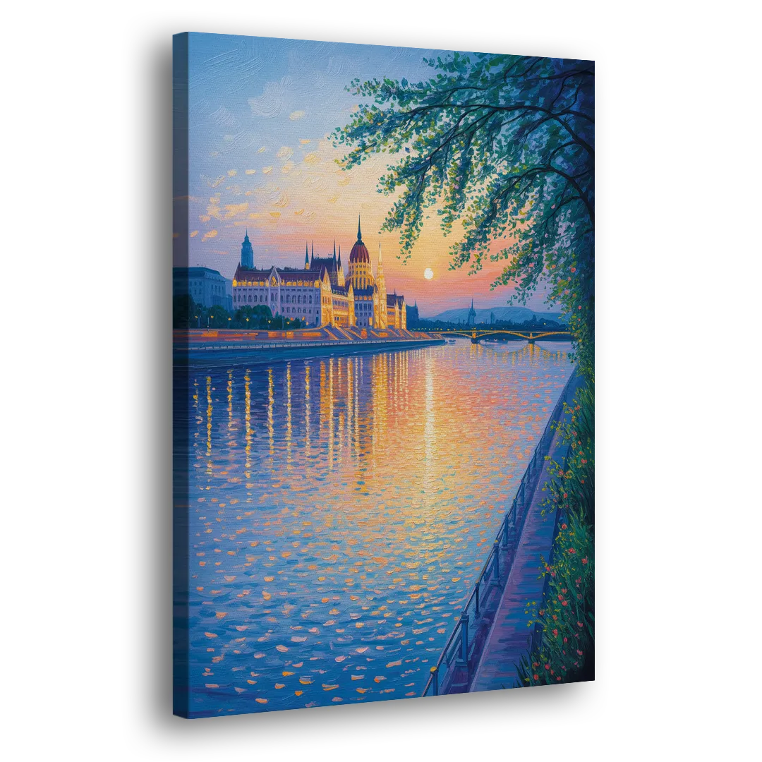 Danube Reflections Side - Canvas Wall Art