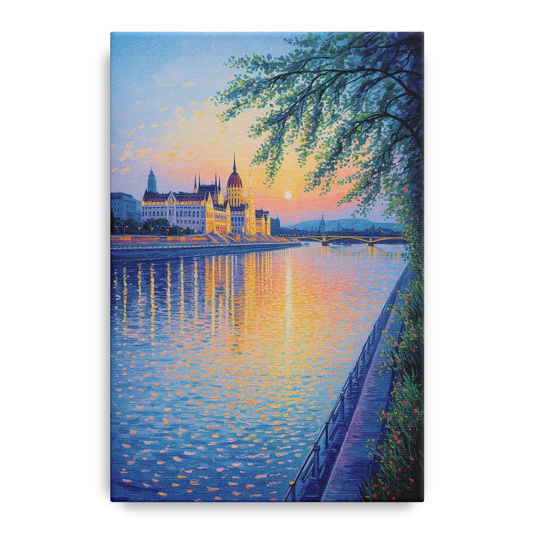 Danube Reflections Front - Canvas Wall Art