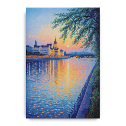 Danube Reflections Front - Canvas Wall Art