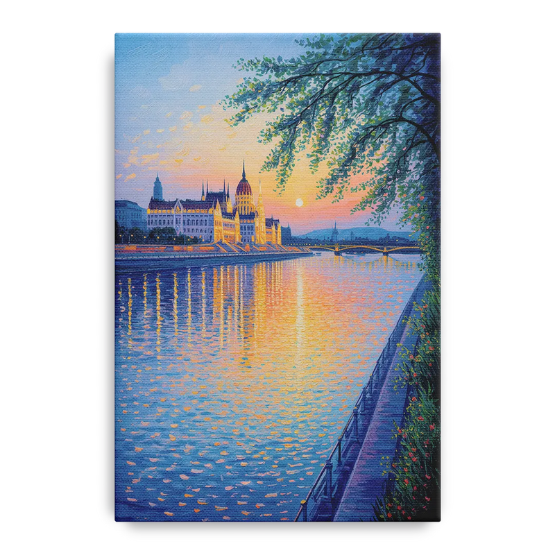Danube Reflections Front - Canvas Wall Art