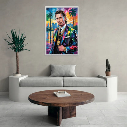 Dark Resolve 2.0 - Living Room White Frame Canvas