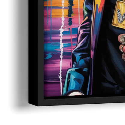 Dark Resolve 2.0 - Close-Up Black Frame Canvas