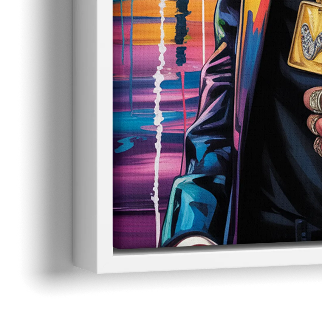 Dark Resolve 2.0 - Close-Up White Frame Canvas